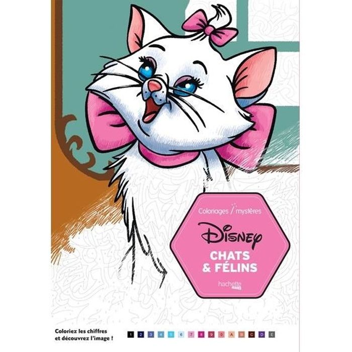Coloriages Mysteres Disney Chats Et Felins Cdiscount Librairie