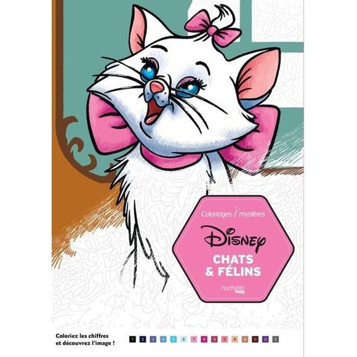 Coloriages mystères Disney - Chats et félins - Cdiscount Beaux