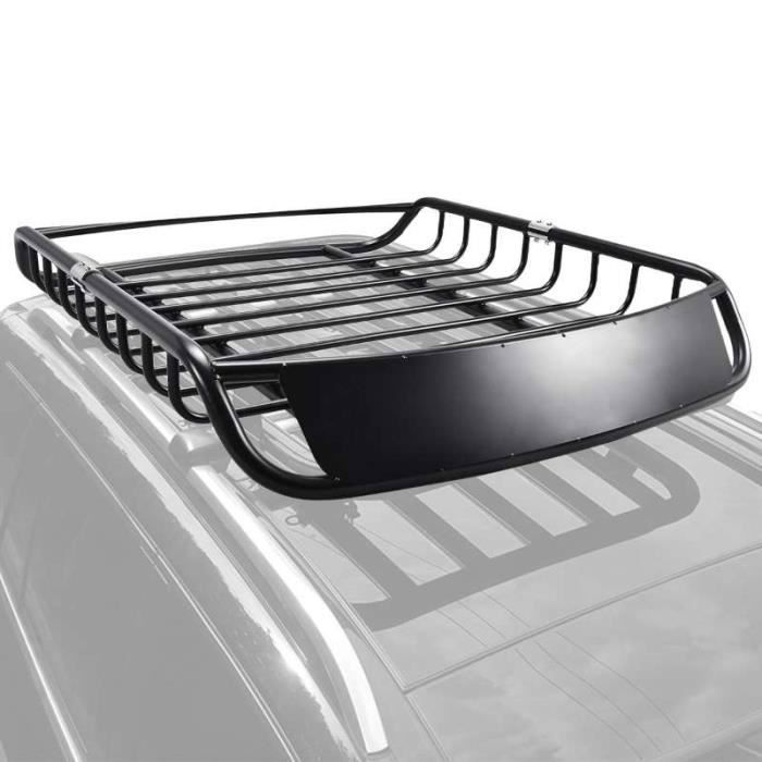 DREAMADE Porte Bagages de Voiture Galerie de Toit en Métal Grande Capacité Convient pour Plusieurs Modèles Voitures Noir