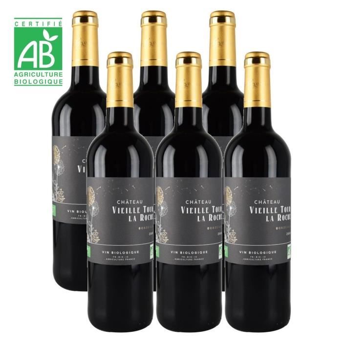 Château Vieille Tour La Roche 2018 - Bordeaux - Vin Rouge - BIO - Carton de 6 bouteilles 75cl