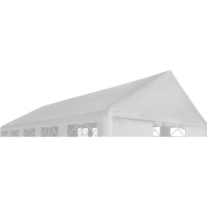 Toit de tente de réception - Tonnelle Barnum 3 x 6 m Blanc