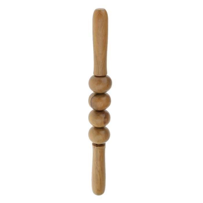 APPAREIL DE MASSAGE Tige en bois à un seul bâton barre de massage à rouleaux outil de soulagement du stress du corps arrière Ma24232