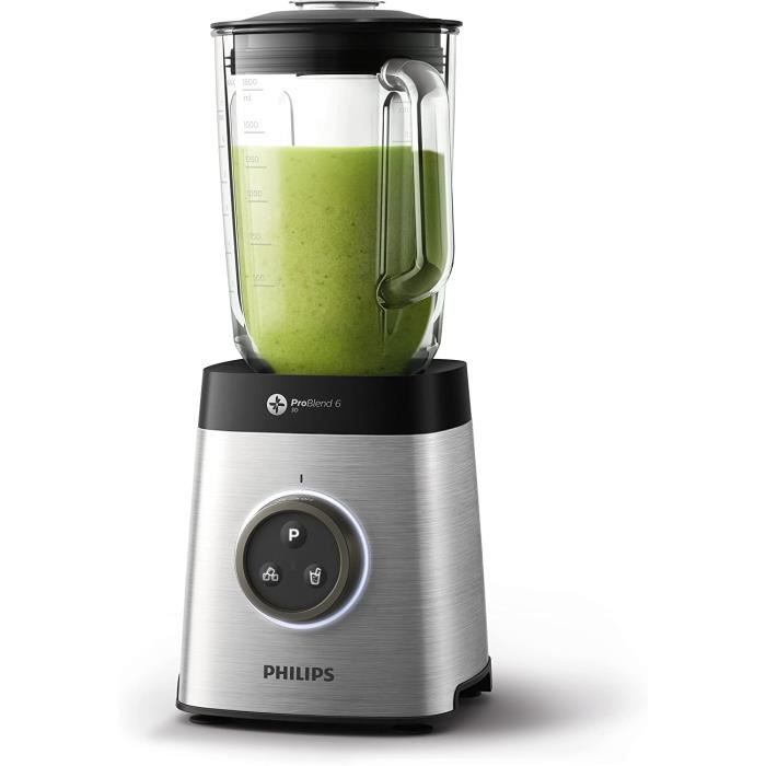Philips Avance Collection Blender HR3652/00 Blender en métal avec LED Noir 2 l 35 000 tours/min