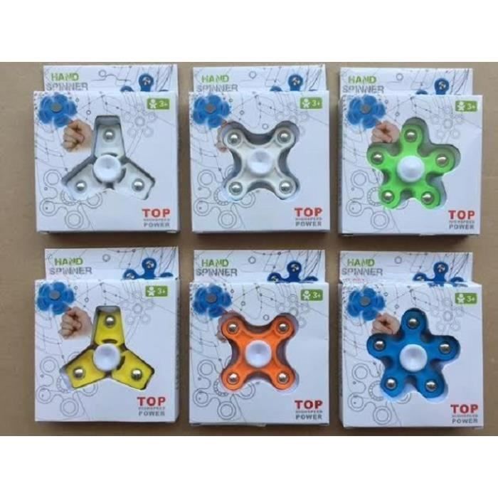 Hand spinner anti stress jouet cour de récré fidget modele aleatoire