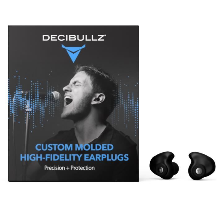 Bouchons d'oreiles sur-mesure Professionnels musique - Decbullz High fidelity Pro