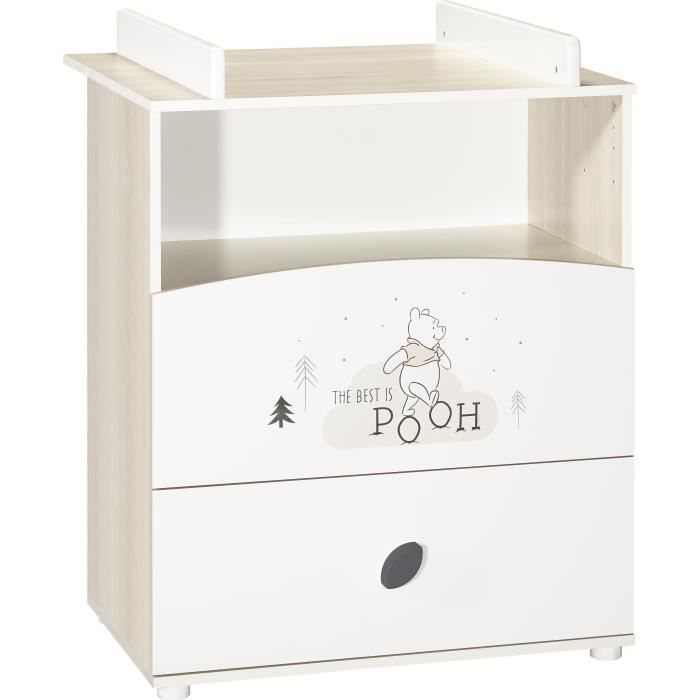 BABY PRICE - WINNIE - commode a langer 2 tiroirs + 1 niche winter retreat