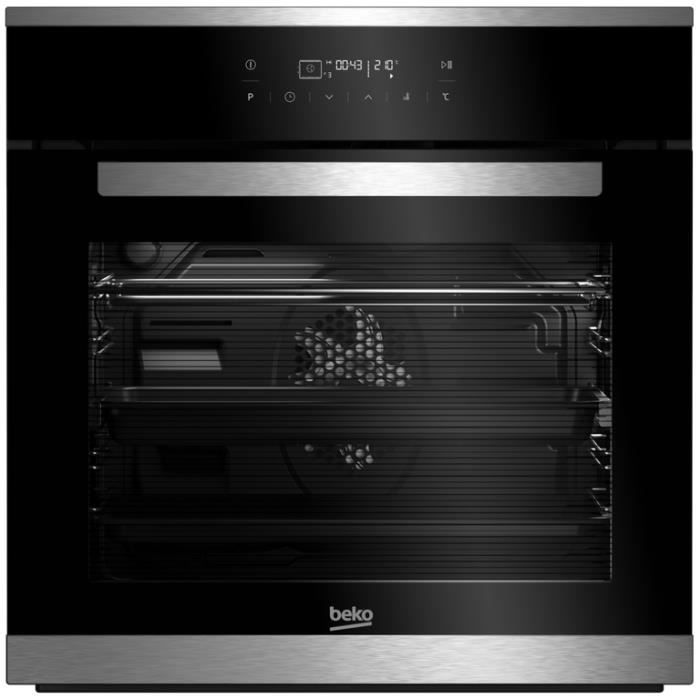 Beko BIM 25402 XMS, Moyenne, Four électrique, 71 L, 71 L, Noir, Acier inoxydable, senseur