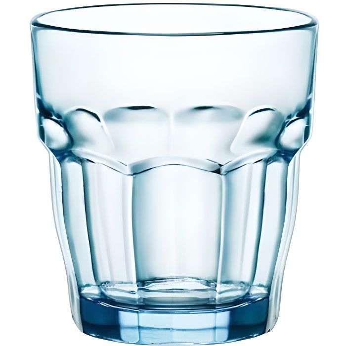 BORMIOLI Lot de 6 verres gobelets rock bar Lounge 27 cl bleu