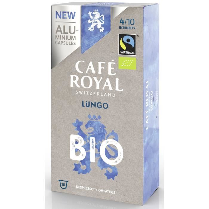 CAFE ROYAL compatible Nespresso Alu Lungo BIO x10
