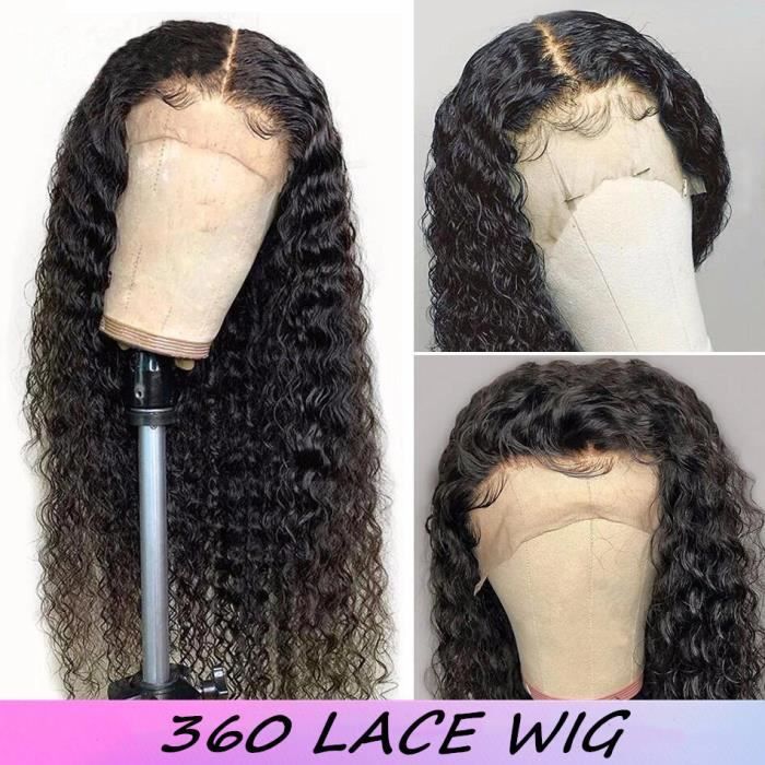 28-perruque de cheveux brésiliens 360 Lace Front Virgin cheveux humains
