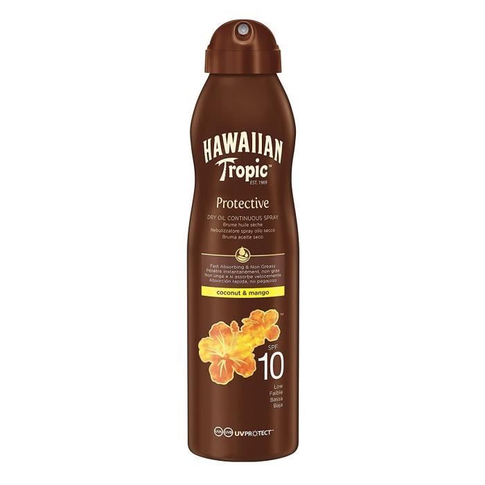 Hawaiian Tropic Brume Huile Seche SPF10 180 ml
