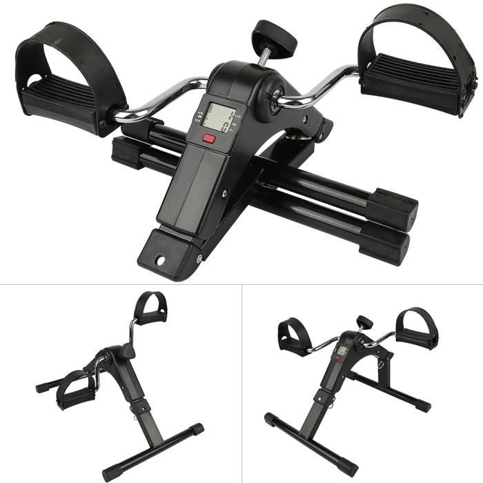 JEOBEST® Pédalier d'exercices avec Écran LCD Mini vélo d'appartement Pliable