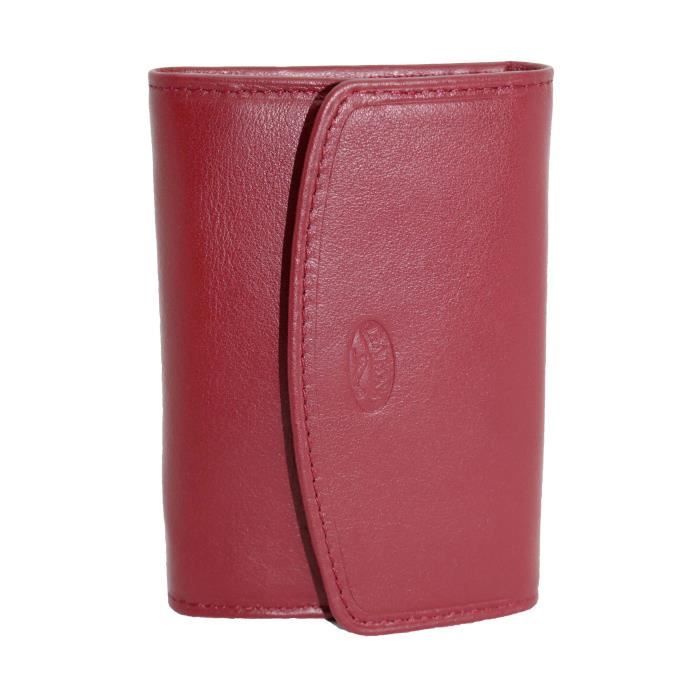 KATANA Petit porte monnaie en cuir lisse réf 553041 rouge (3 couleurs disponible)