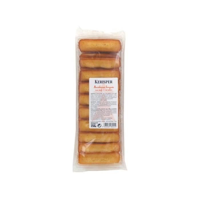 LE STER - Madeleines Longues Nature 250G - Lot De 4