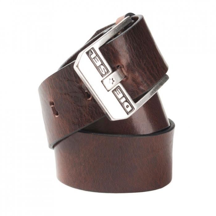 Ceinture Diesel en cuir Marron b...