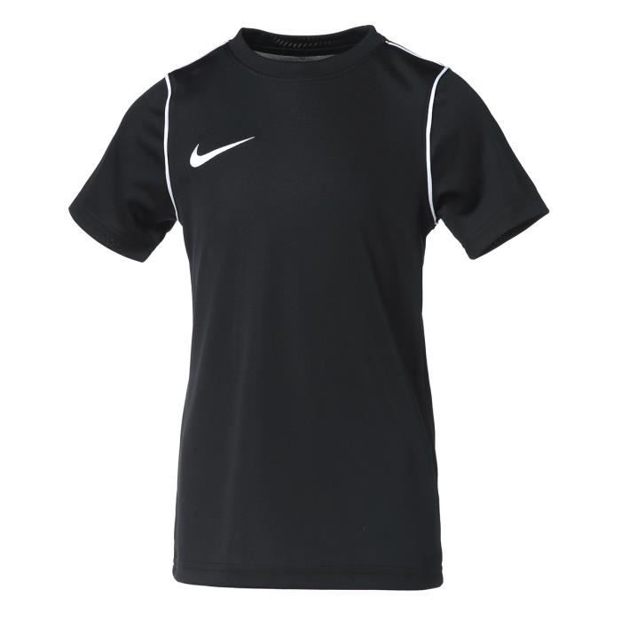 NIKE T-shirt de football Enfant Drit-FIT Noir et blanc