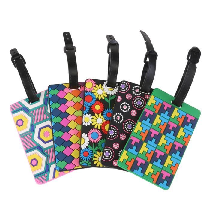 5 pièces étiquette de bagage pratique Durable créatif voyage de étiquettes de valise porte-carte pour bagages PORTE ADRESSE