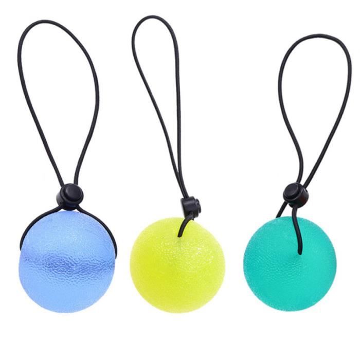 3 pièces poignée renforcent la balle poignées colorées renforçateur de doigt MEDECINE BALL - BALLON DE MUSCULATION