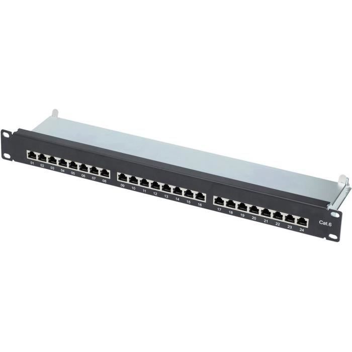 Panneau de brassage 24 ports Renkforce CAT 6 1 UH