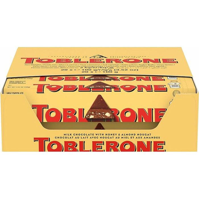 Toblerone 100gr Boite De 20- Barres Chocolatées