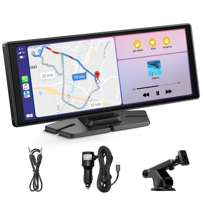 TOGUARD Autoradio Carplay voiture 9.26 Carplay écran sans Fil pour Apple Carplay et Android Auto