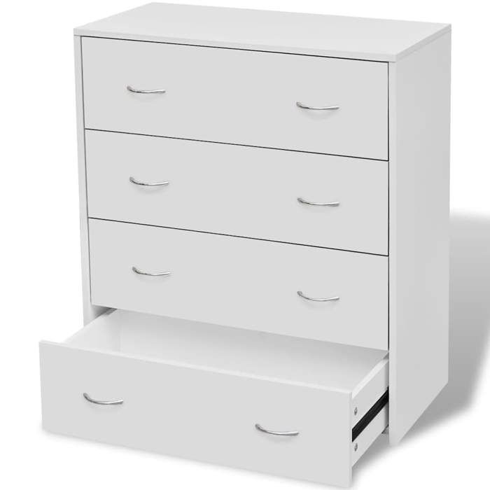 “SALE 2025”Buffet bas salon - Classique - Commode Buffet avec 4 tiroirs 60x30 5x71 cm Blanc chill695224