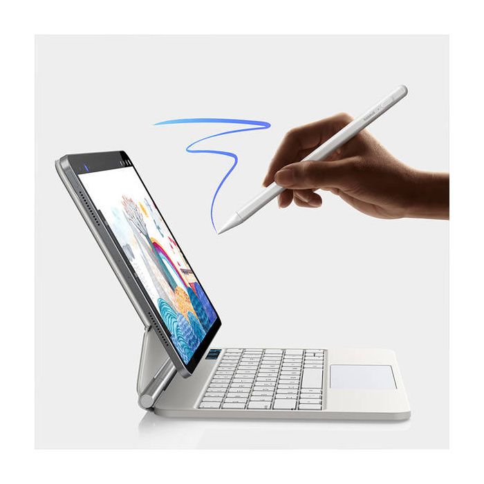 Stylet actif - BASEUS - Smooth Writing 2 - Moon Blanc - Indicateur LED - Recharge USB-C