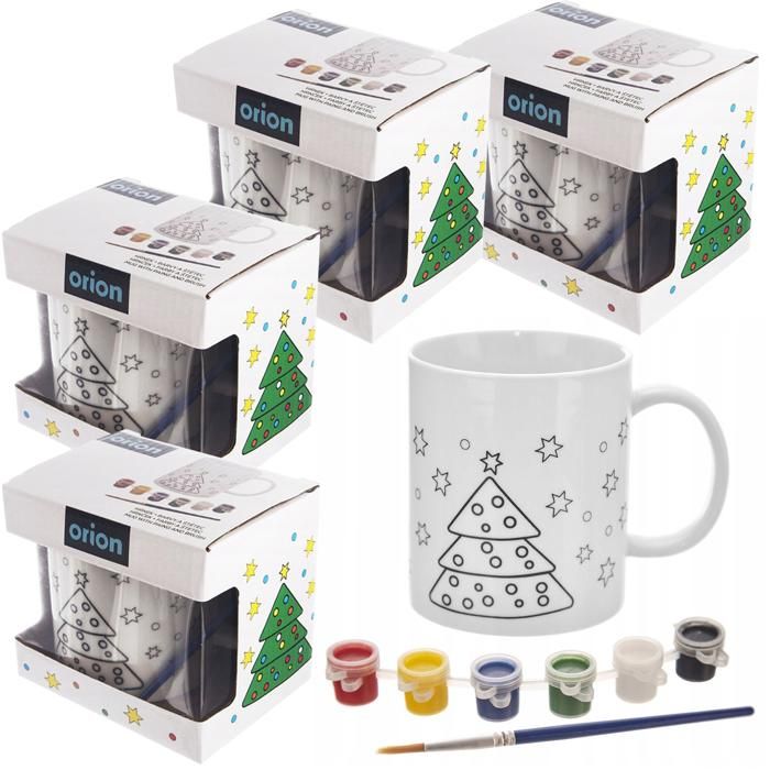 Kit Peinture Sur Céramique - 2 Tasses Blanches + 24 Peintures + Pinceaux - DIY Créatif Pour Adultes Et Enfants - Idée Cadeau Personnalisable