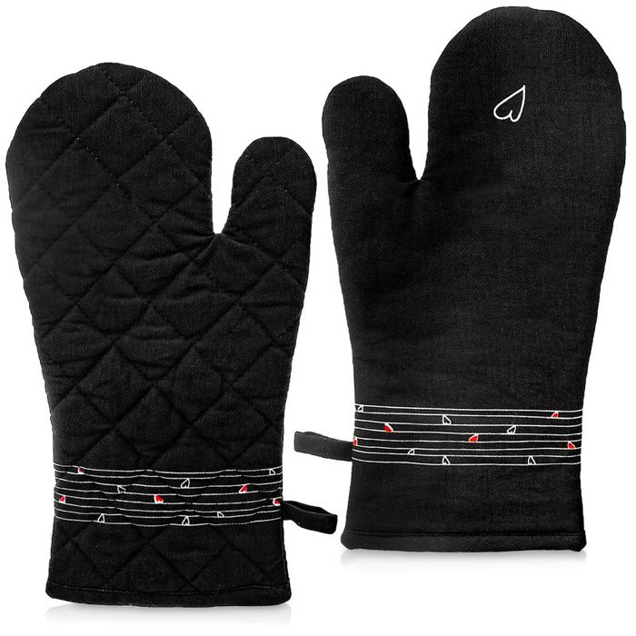Gants De Four En Silicone 6 Pièces - Résistance 230°C - Pour Cuisine Et BBQ