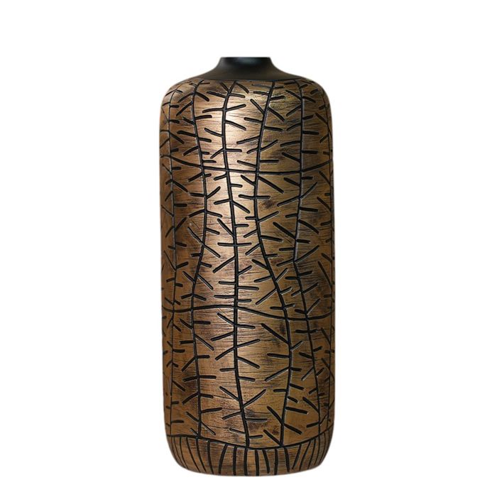 MAGY - Vase en résine doré et noir H39 cm MAGY - Vase en résine doré et noir H39 cm