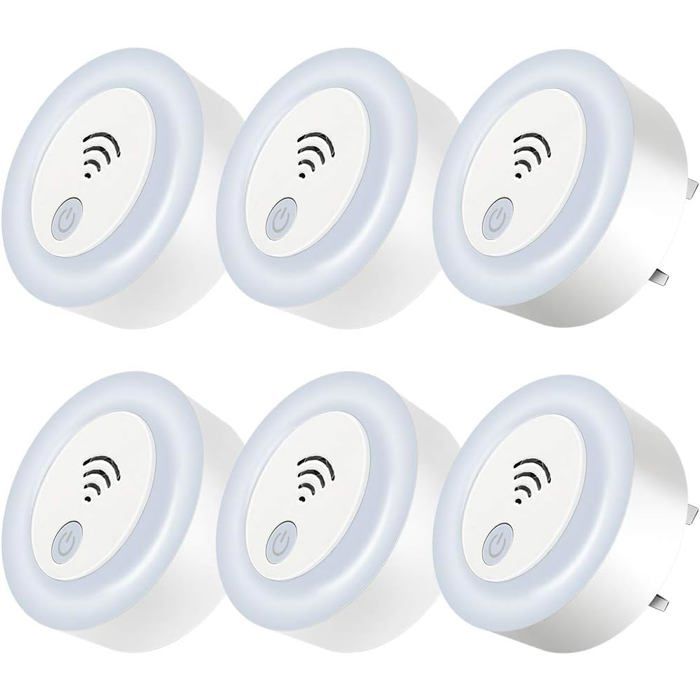 zhan-Répulsif à ultrasons anti-insectes [Lot de 6] Inserts intérieurs améliorés prise UE pour insectes rats fourmis mou