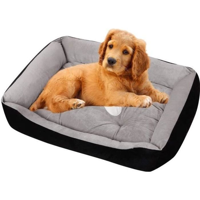 Comparer les prix de Lit pour chien et chat - Keeper - Peluche - Lavable - Antidérapant - 60x45x15CM