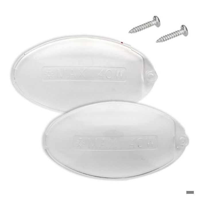 Cache lampe pour hotte - Paire - Compatibilité Zanussi - Compatibilité Indesit - Diffusion optimale de la lumière