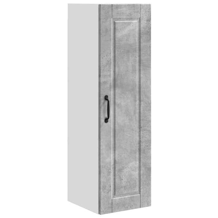 Sarazyj®Buffet de Cuisine KENNETH - Armoire Bas/Colonne/ Armoire de cuisine - avec étagère Gris béton 30x31x100cm - 538201