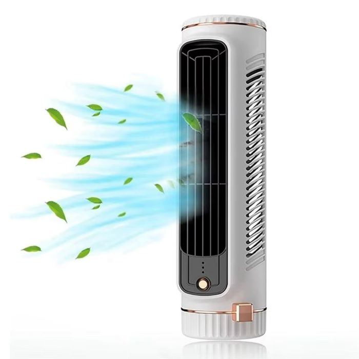 Ventilateur de Tour Sans Lame 3 Vitesses Chargement USB Ventilateur de Refroidissement pour Maison Chambre à Coucher Bureau Salon - Uverbon