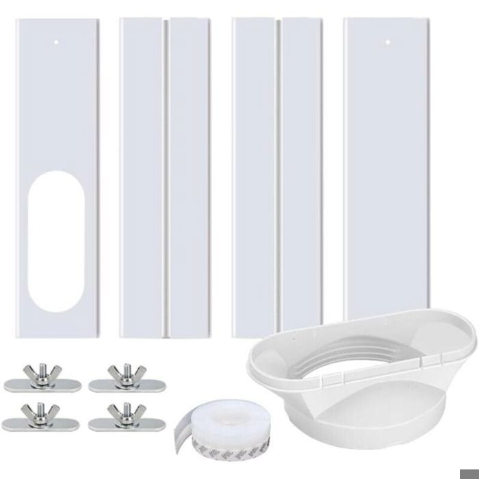 Joint de porte pour climatiseur portable avec adaptateur universel 13/15 cm verrouillage de sécurité et joint