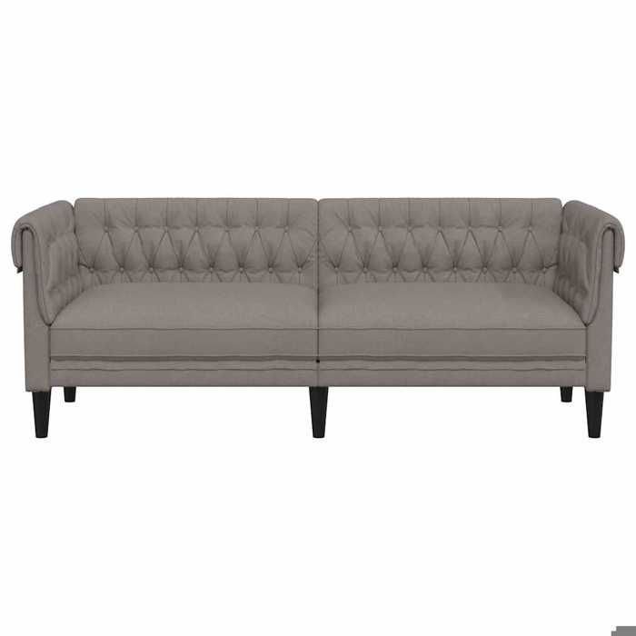 Taupe SOFA - Moderne - Canapé Chesterfield 3 places - contemporain - taupe tissu - C1877 Taupe SOFA - Moderne - Canapé Chesterfield 3 places - contemporain - taupe tissu - C1877