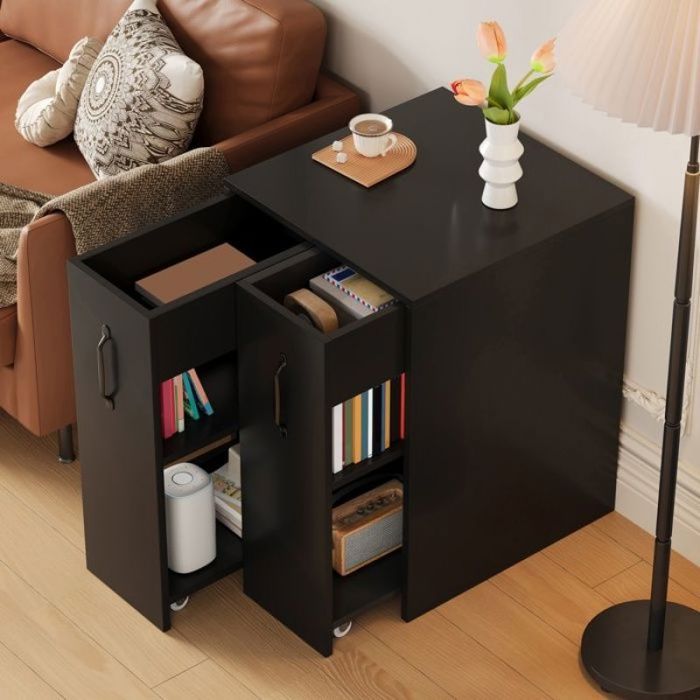 Armoire de classement sur roulettes–Caisson de bureau à roulettes avec compartiments et tiroirmeuble de rangemen CAISSON DE BUREAU