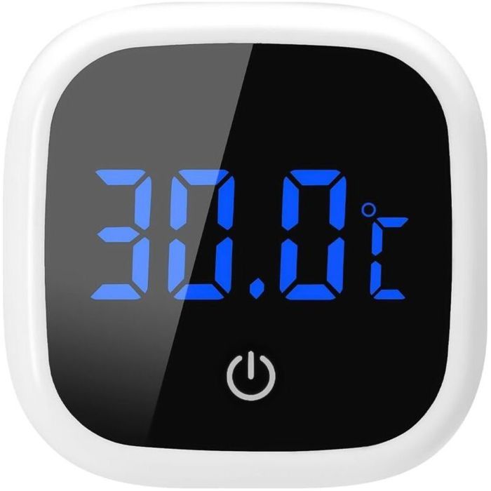 Thermomètre numérique pour aquarium thermomètre LED pour poissons thermomètre adhésif pour reptiles avec écran tactile grands chiffr