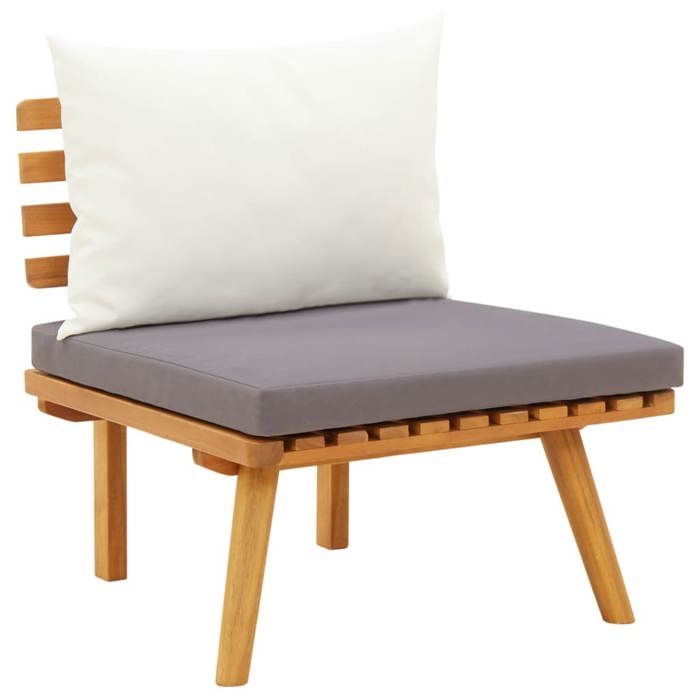 Salon de jardin 4 pcs avec coussins Bois dacacia solide_2 ans garantie_83569
