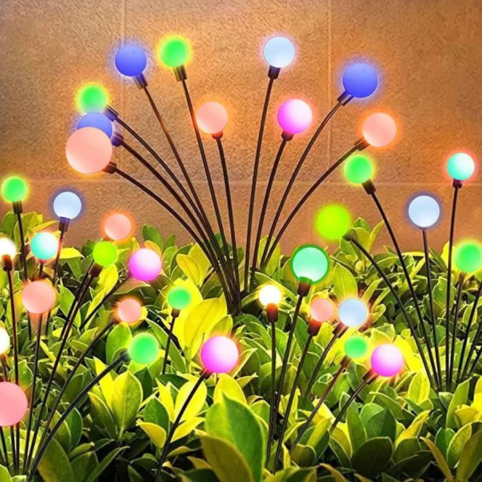 Guirlandes Solaires Luciole ELEUTH - 4 Pièces, 40 LEDs, IP65, Pour Jardin, Allée, Patio - 2 Modes (fixe/clignotant) - 2