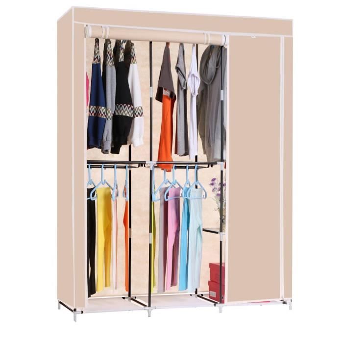 Armoire De Rangement Etagere Garde Robe Meuble Sans Tisse