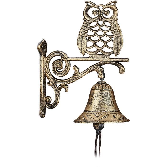 Cloche En Fonte Murale Ou De Porte - Décoration Fer Style Antique - Train Décoratif - Aubaho