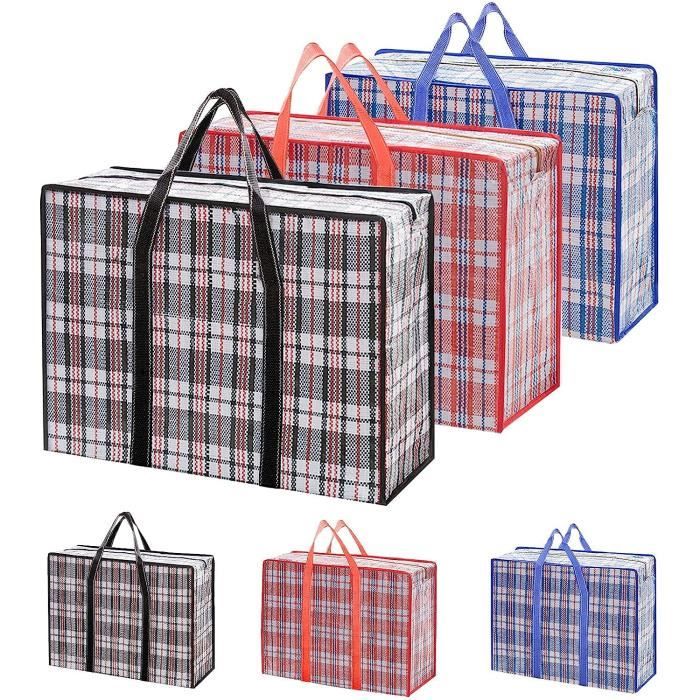 Sacs de rangement extra larges, sac à bagages de déménagement 118l (paquet  de 2), stockage de vêtements de grande capacité