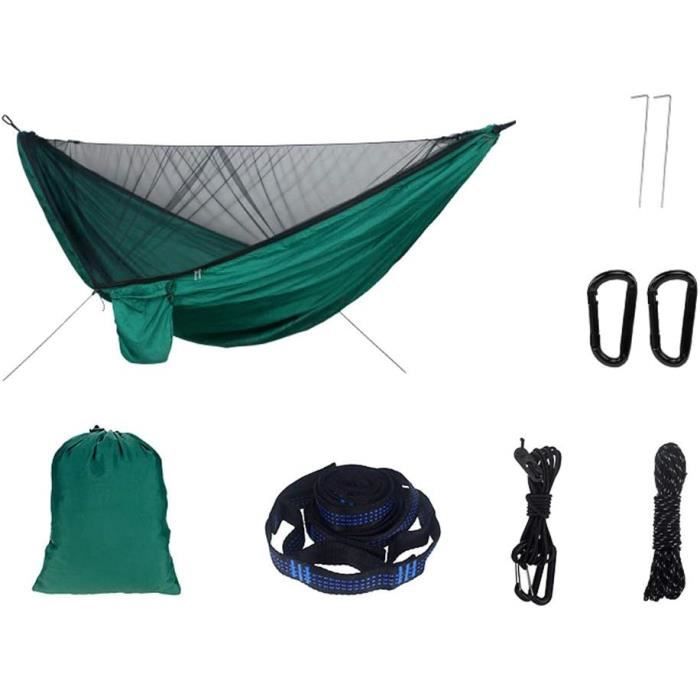 Hamac de camping en nylon parachute portable et léger - Color9 - Vert