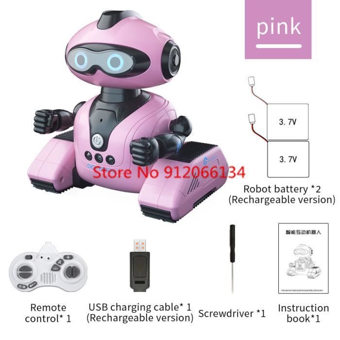 Robot Interactif Intelligent Parlant Pour Enfants - Cadeau éducatif Anniversaire Et Fêtes - Taille 9.5x5.5x13 Cm