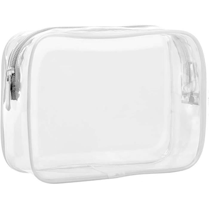 Trousse De Toilette Transparente WANDF – Lot De 2, Approuvée TSA, Pour Voyage