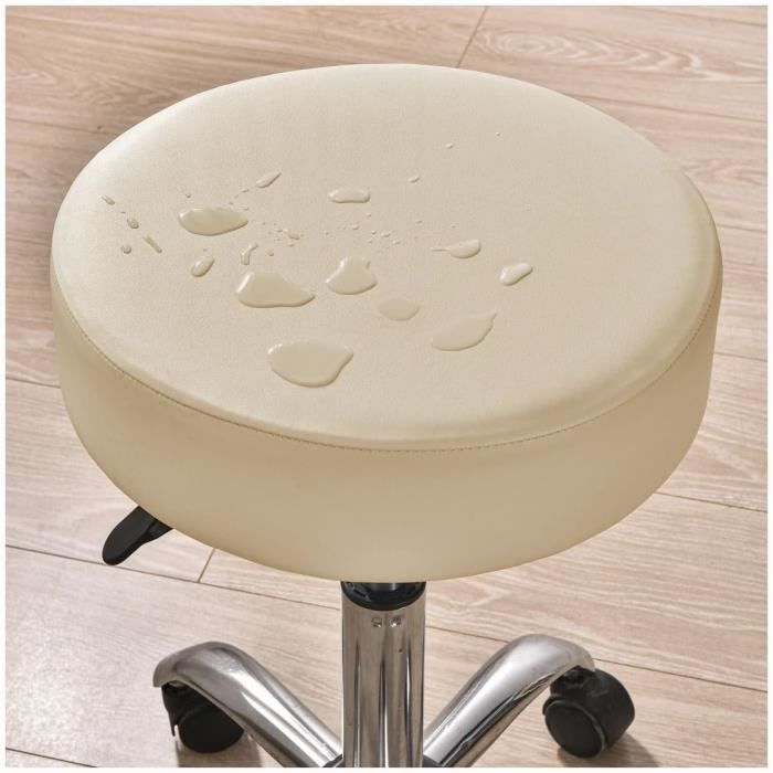 Housse De Chaise Ronde Élastique Extensible - Lavable - Taille Unique (35-50cm) - Polyester - Style Moderne