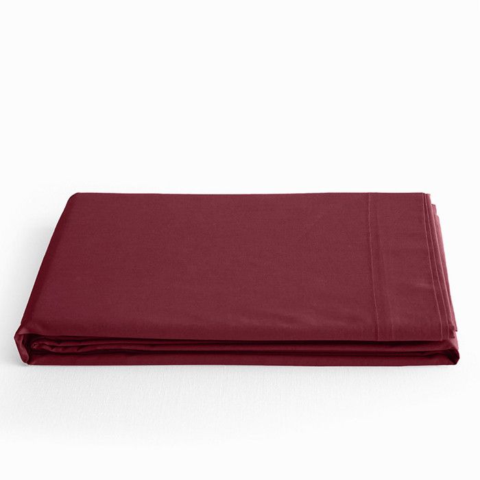 Drap plat Prémium pour lit 1 place & 2 places - 240x300 - Prémium Grenat Drap plat Prémium pour lit 1 place & 2 places - 240x300 - Prémium Grenat