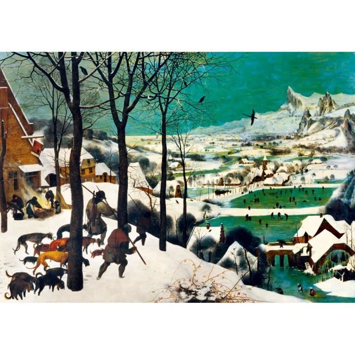 Puzzle - Bluebird - Pieter Bruegel lAncien - Chasseurs dans la neige - 1000 pièces - Pour adultes